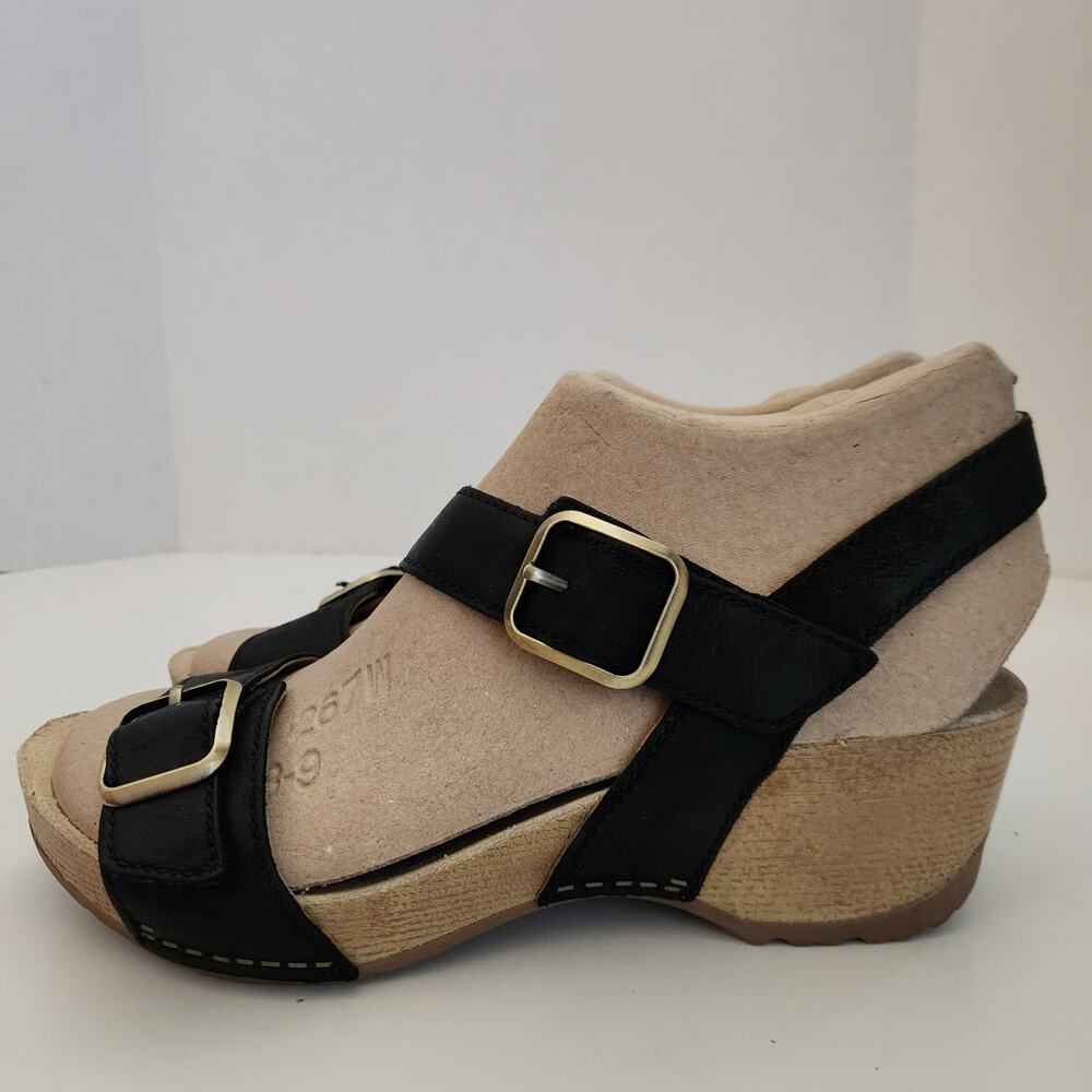 Dansko Trinity Wedge Sandal for Women  Black 7.5-8 M US - Picture 4 of 9